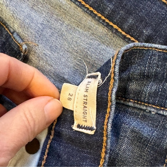 Madewell Slim Straight 28 Waist 28 Inseam 10  Inch Rise - Picture 3 of 6
